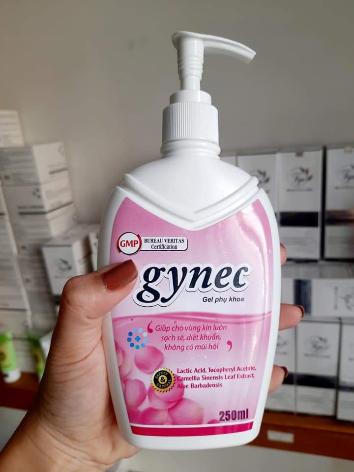 Dung dịch vệ sinh phụ nữ dạng gel Gynec đánh bay viêm nhiễm 250ml Gel Phụ Khoa
