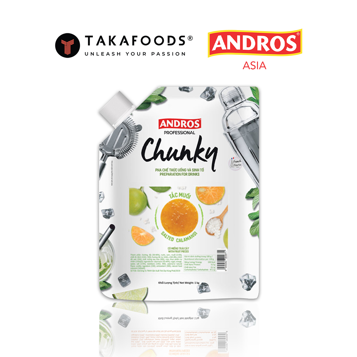 Mứt trái cây Chunky tắc muối bịch 1 kg. Hàng chính hãng công ty có sẵn giao ngay. Cung cấp số lượng lớn giá sỉ lẻ