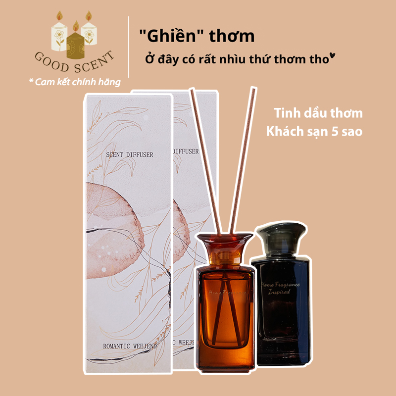 Tinh dầu nước hoa khách sạn 5 sao dầu thơm phòng thư giãn khử mùi sang trọng lọ khuếch tán EYUN "GHIỀN" THƠM