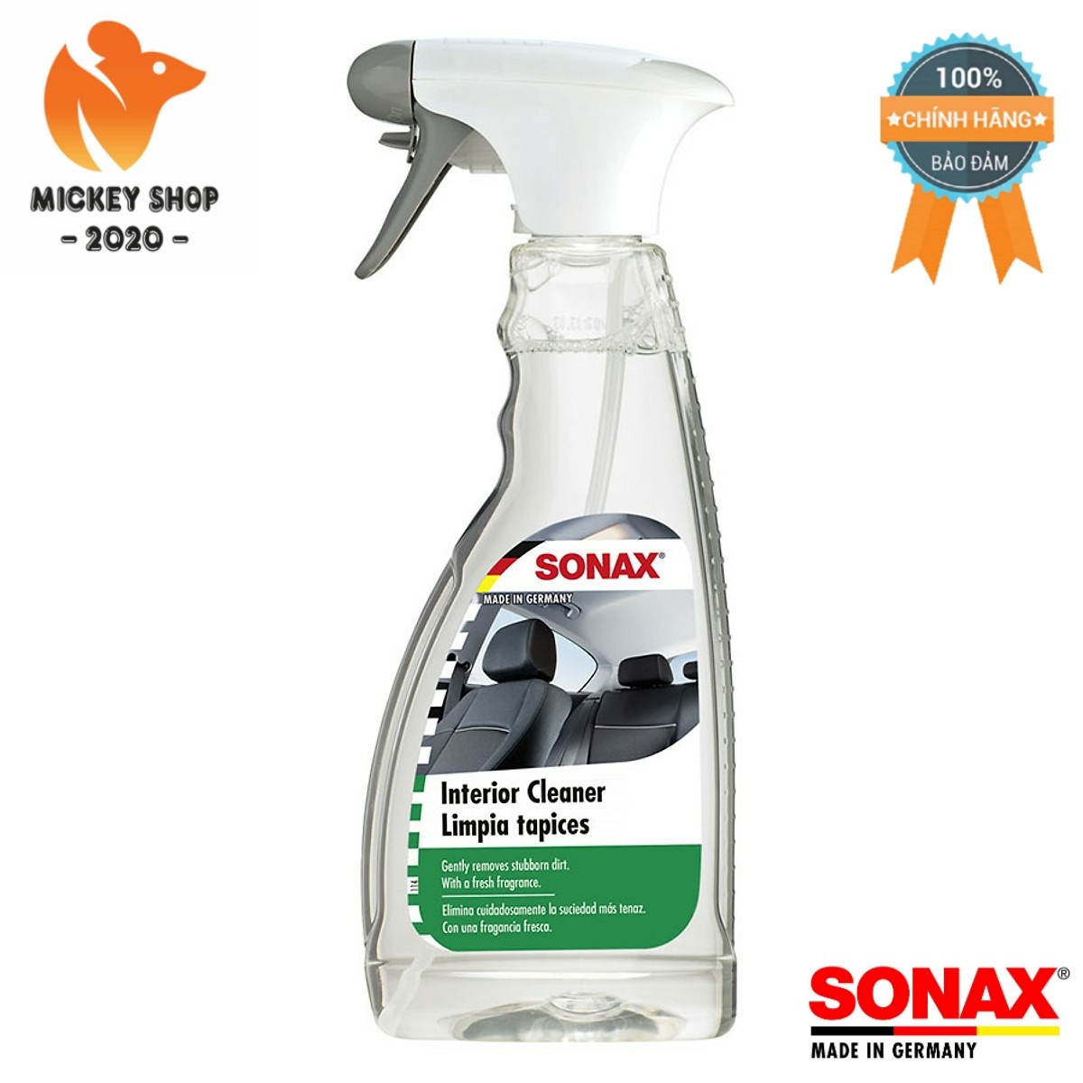 Dung dịch vệ sinh nội thất ô tô sonax interior cleaner 500ml - 321200