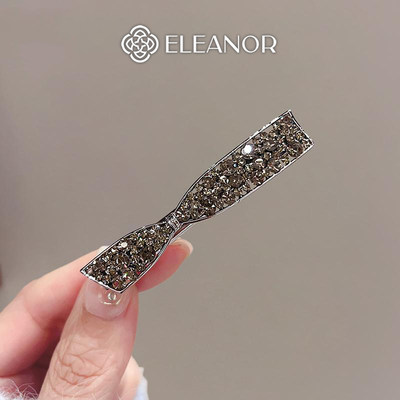 Kẹp tóc nữ Eleanor Accessories thiết kế hình nơ đính đá kẹp tóc mái phụ kiện tóc 8844