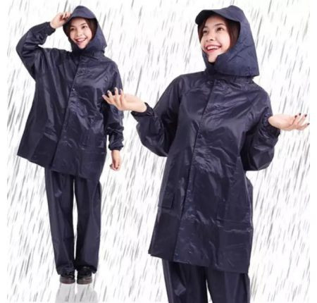 Bộ áo Mưa Giá Rẻ Siêu bền ( gồm cả quần, áo và mủ rời ) - Áo Mưa Bộ Người lớn size XL Giá rẻ (DÙ và NHỰA POLY)