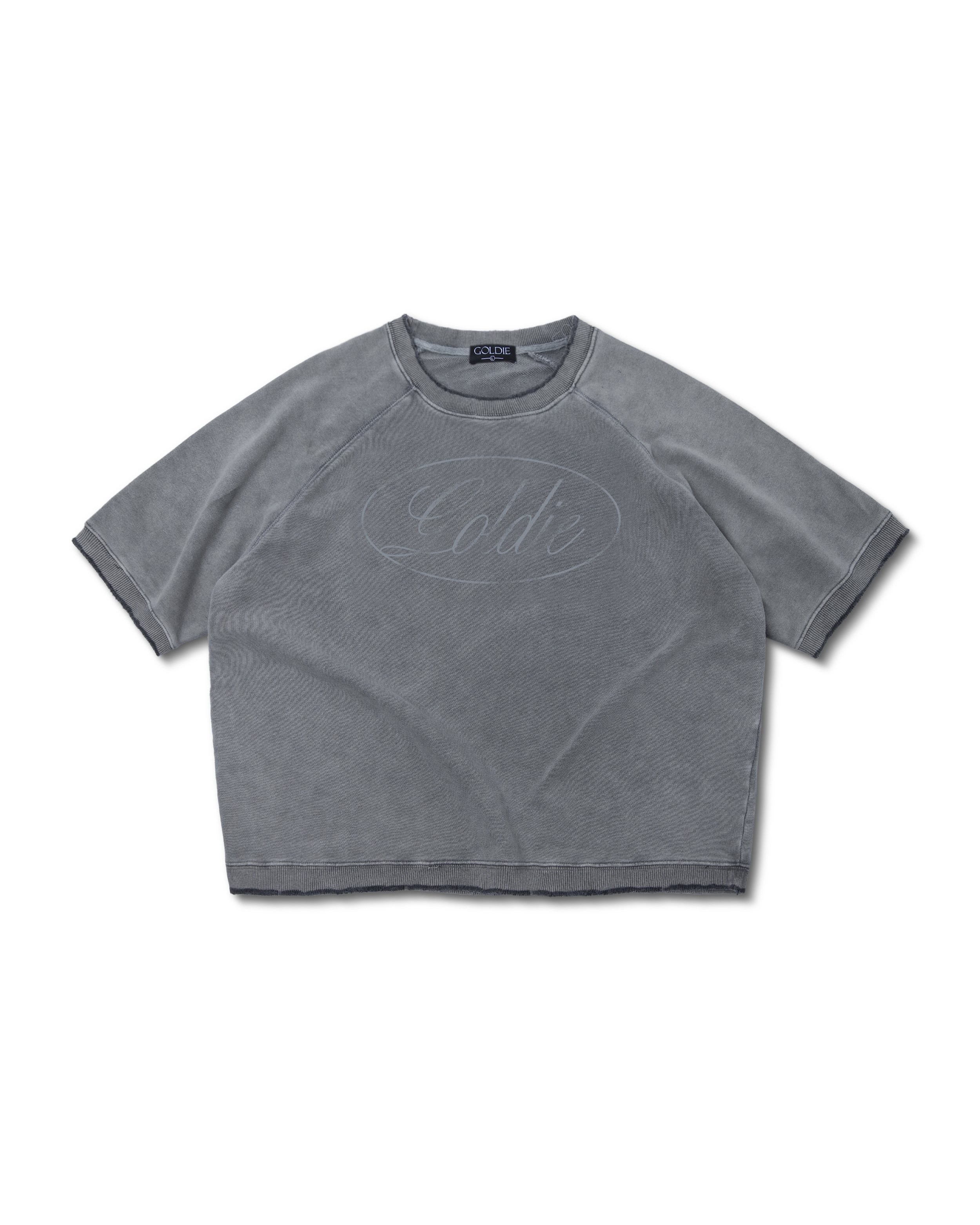Washed light grey raglan shirt