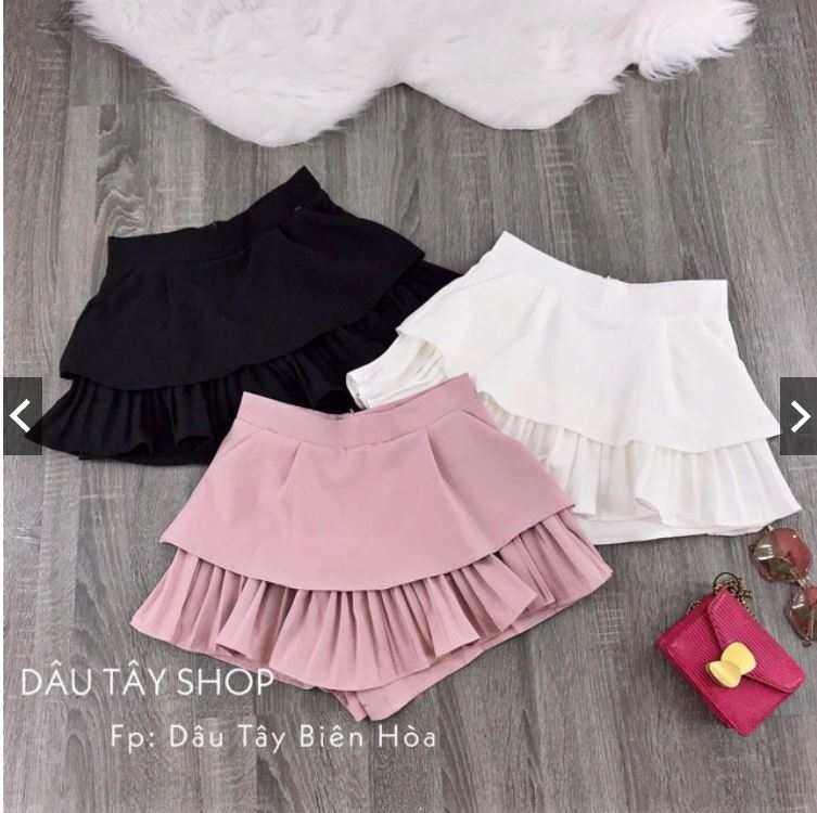 Chân váy xếp li 2 tầng siêu đẹp,dễ thương