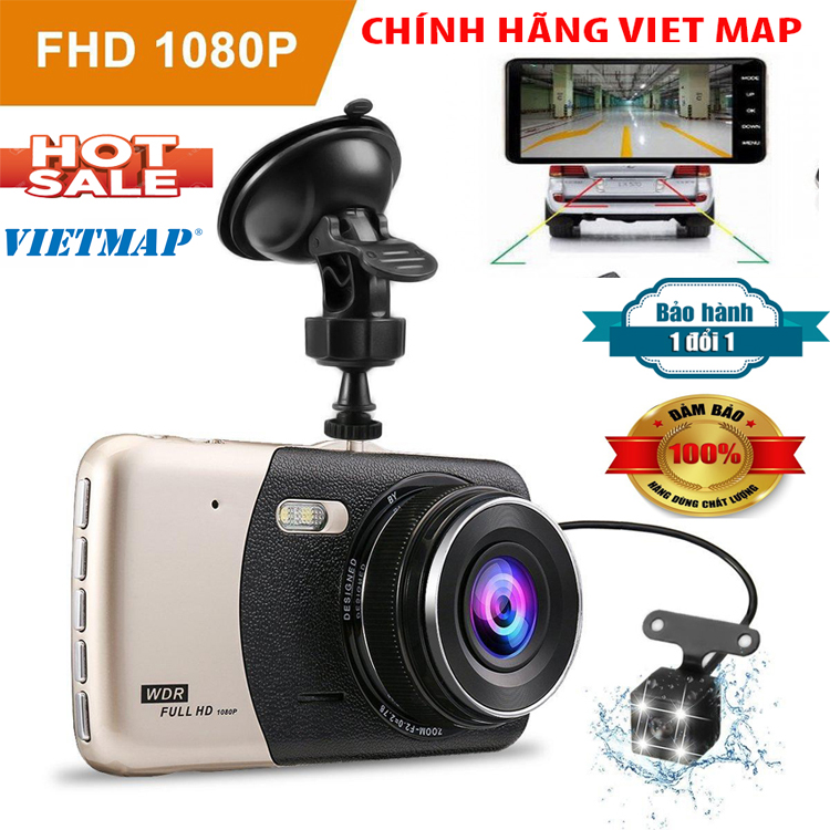 [ CHÍNH HÃNG VIET MAPS ] CAMERA HÀNH TRÌNH CHÍNH HÃNG VIET MAP X003- Ống kính: 170°- Hỗ trợ tính năng ghi khi chuyển động- Bh 12 Tháng Tại FPT One Max