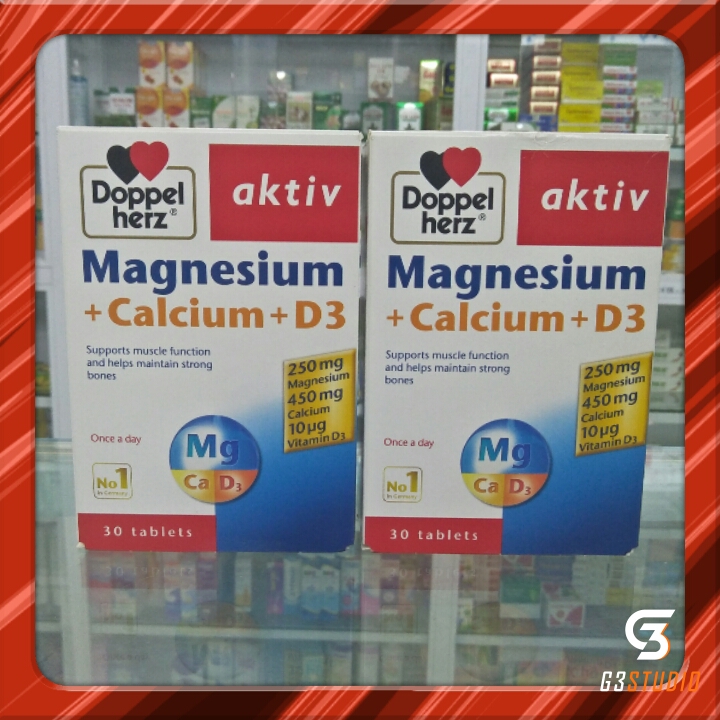 [Chính Hãng] Bổ sung Canxi, Magie và D3 Aktiv Magnesium Calcium D3 - nhập khẩu từ Đức, phòng loãng xương