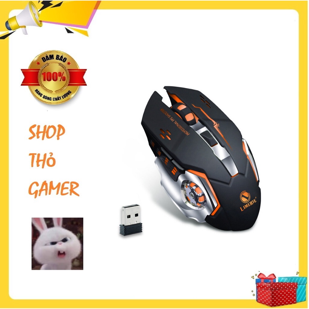 Chuột không dây Thần sấm Limeide X1 xịn xò có đèn led nhiều màu cho game thủ