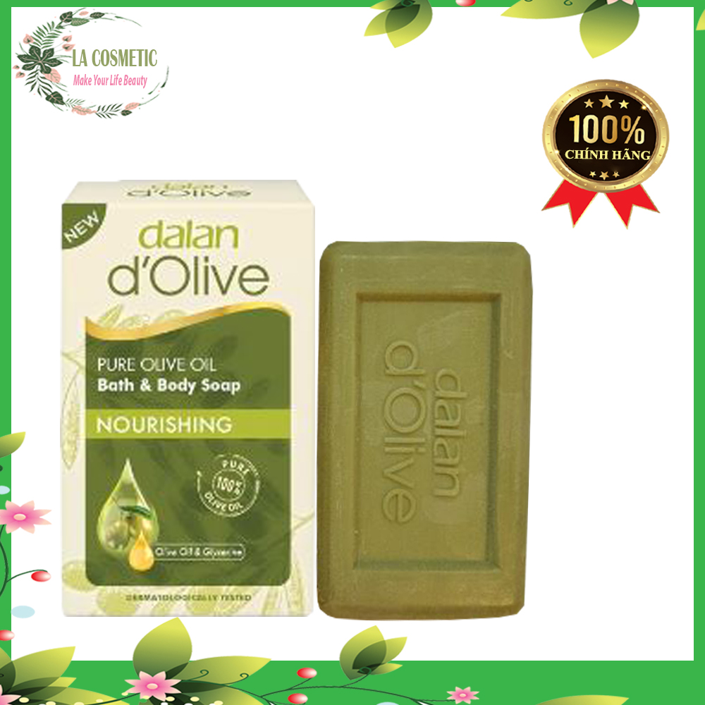 Xà Phòng Cục Dalan D'olive Pure Olive Oil Bath & Body Soap 200g Chính Hãng