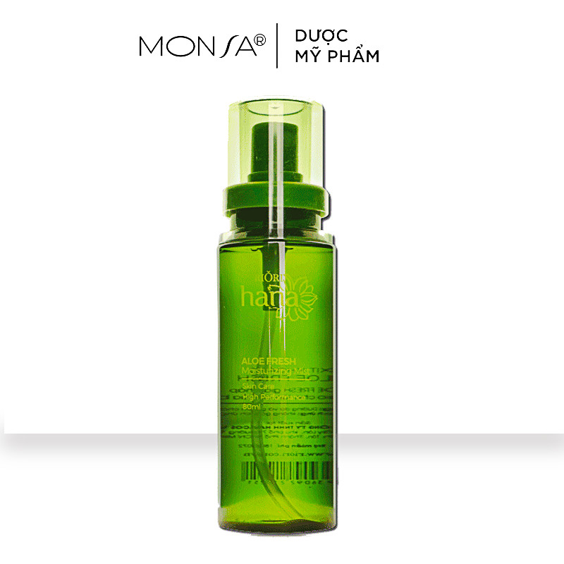 Xịt khoáng dưỡng ẩm riori aloe fresh 80ml – xịt cấp ẩm cho da tức thời, giúp thư giãn, giảm stress