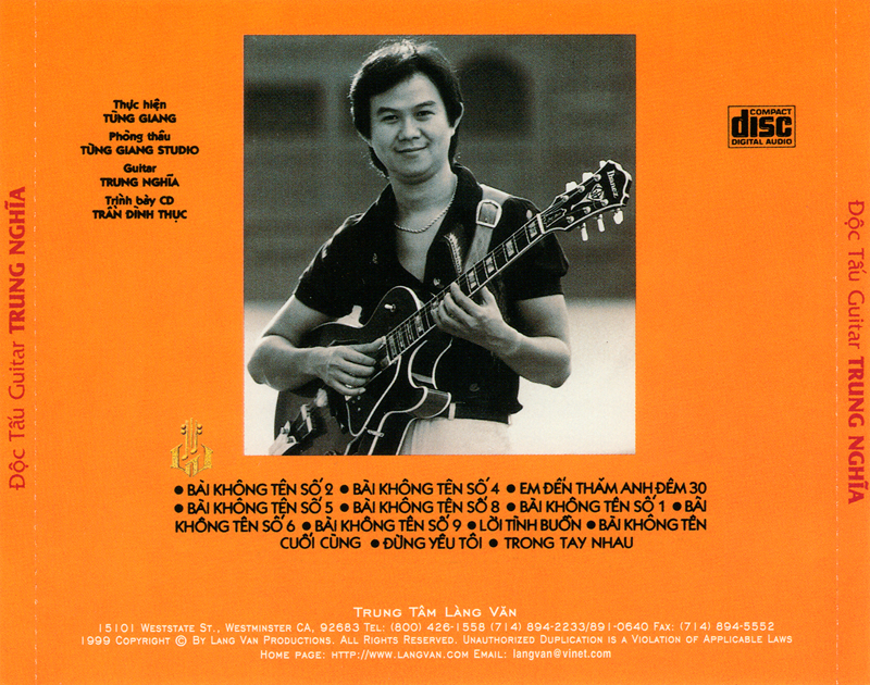 [MDCD] Bộ 2 Đĩa CD Độc Tấu Guita Trung Nghĩa