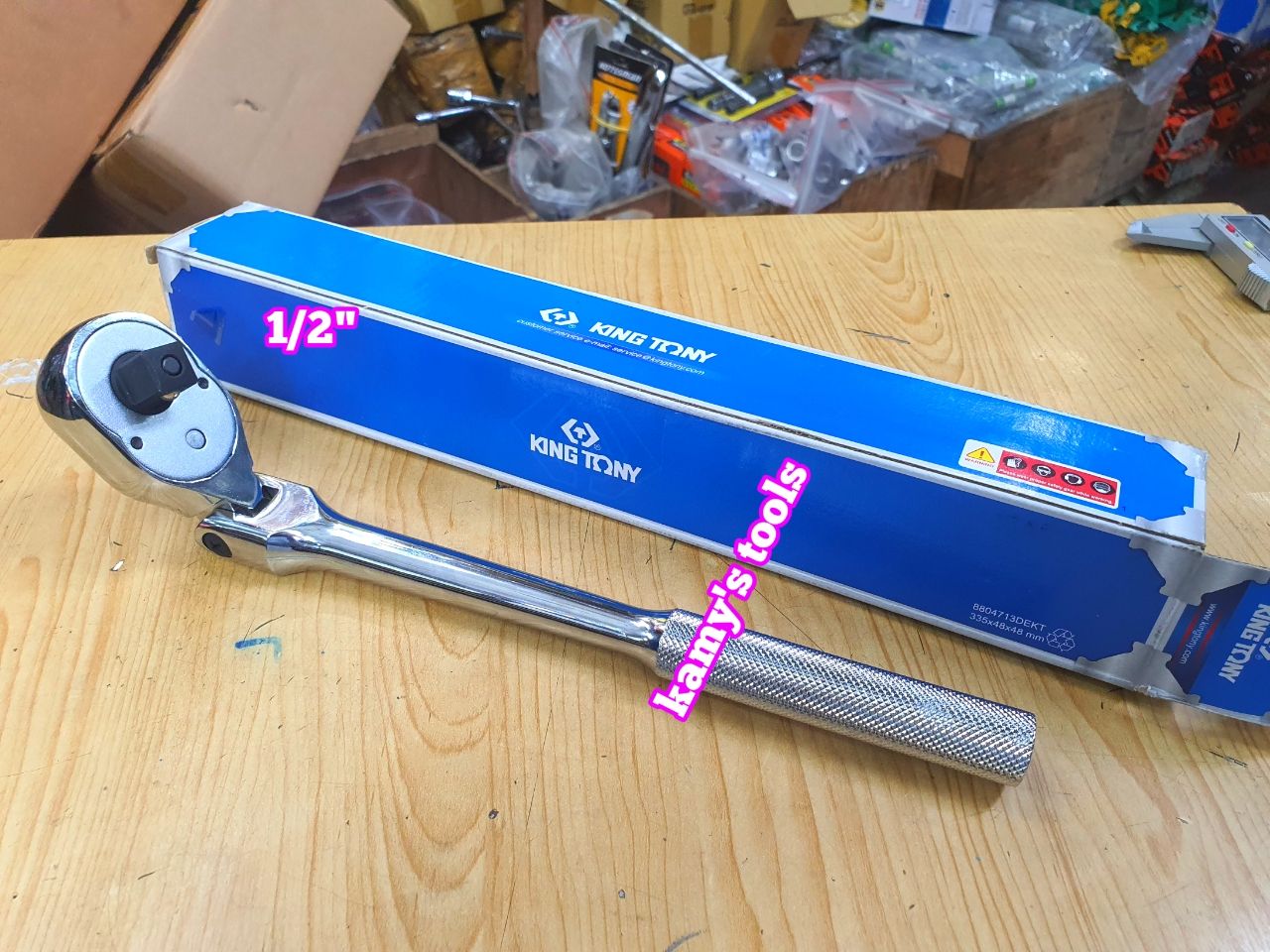 Cần siết tự động đầu lắc léo 1/2 inch kingtony model 4781-12 dài 300mm 32 răng