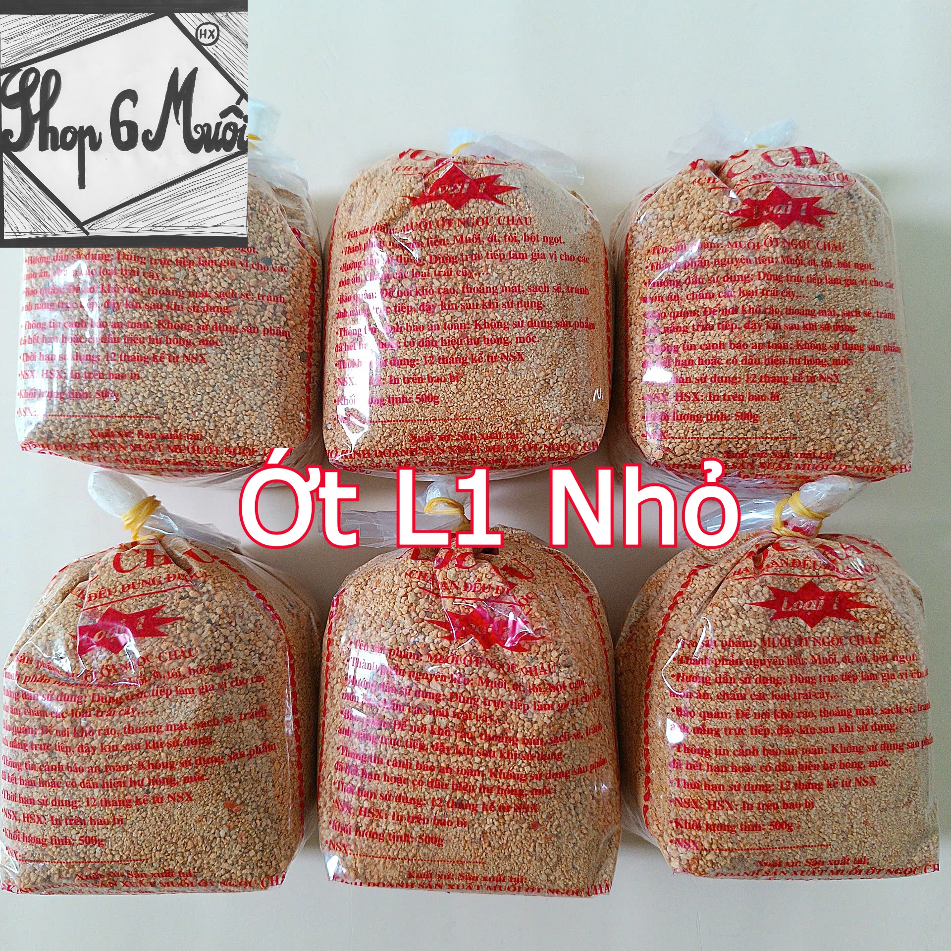 Muối ớt Tây Ninh Ngọc Châu loại 1 hột nhỏ