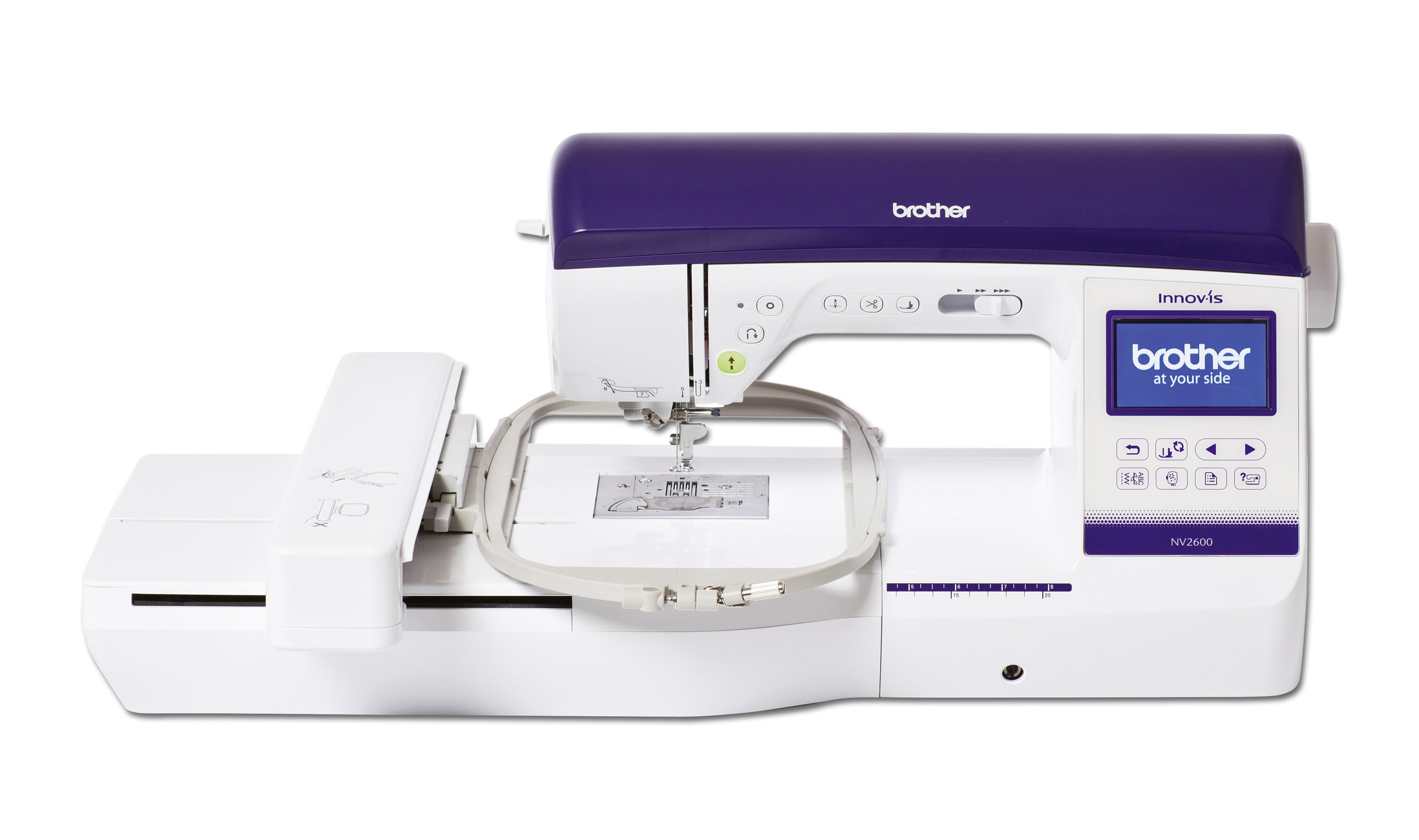 Máy may thêu brother nv800e chính hãng + phần mềm thiết kế & kho mẫu
