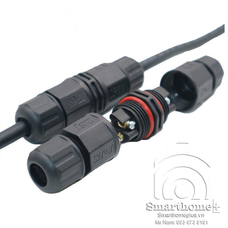 Bộ 2 Cút Nối Điện Thẳng Chữ I Chống Nước IP67 SI20