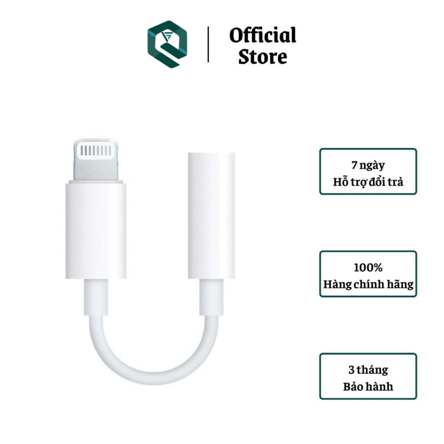 Jack Chuyển Đổi Tai Nghe iP Vừa Sạc Vừa Nghe - Jack Chuyển Đổi Lightning Có Mic