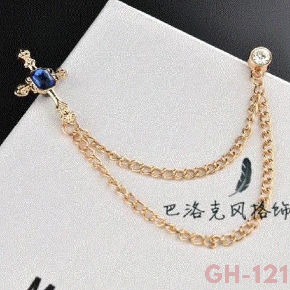 Ghim cài áo hình chữ thập có dây cài GH-121 {Ghim cài áo, Phụ Kiện áo Vest - AdamZone}