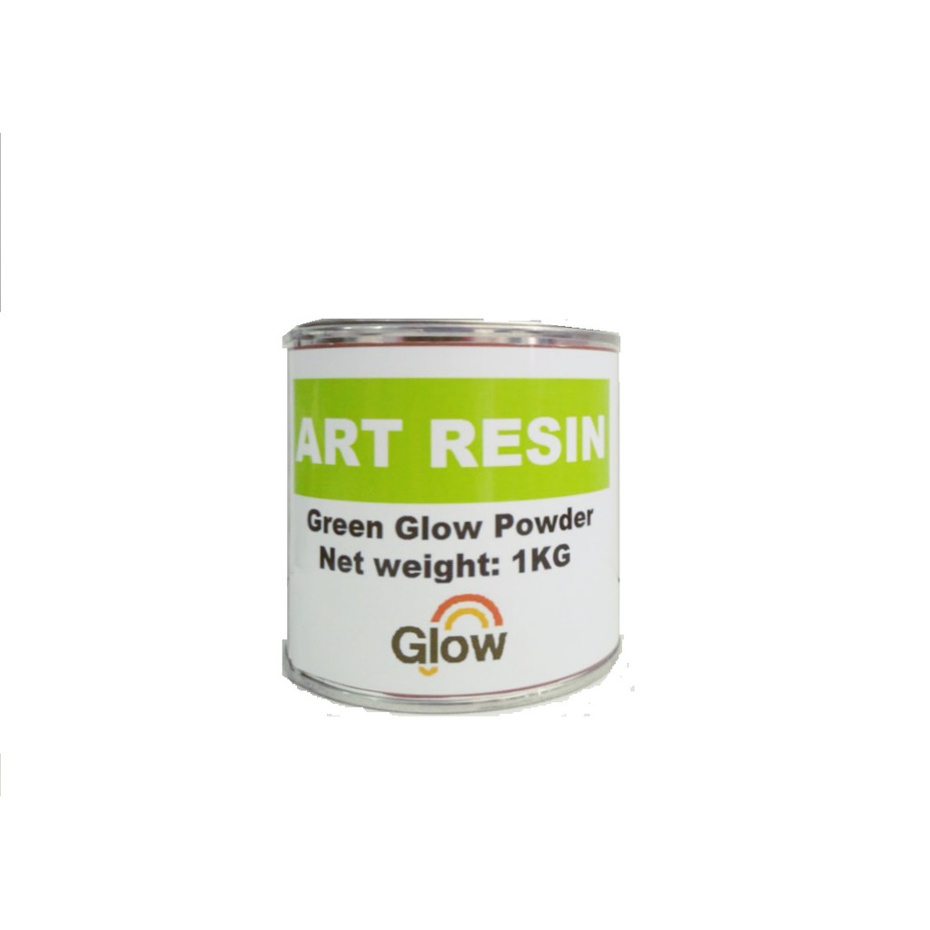 Bột dạ quang phát sáng màu xanh lục hộp thiếc 1kg - trường thịnh sài gòn