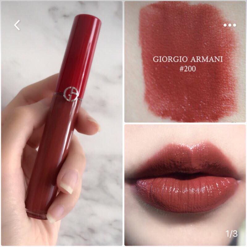 [HCM]Son kem Giorgio Armani Lip Maestro Liquid Lipstick 200 (chuẩn auth) sản phẩm tốt chất lượng cao đảm bảo sản phẩm nhận được cam kết như hình