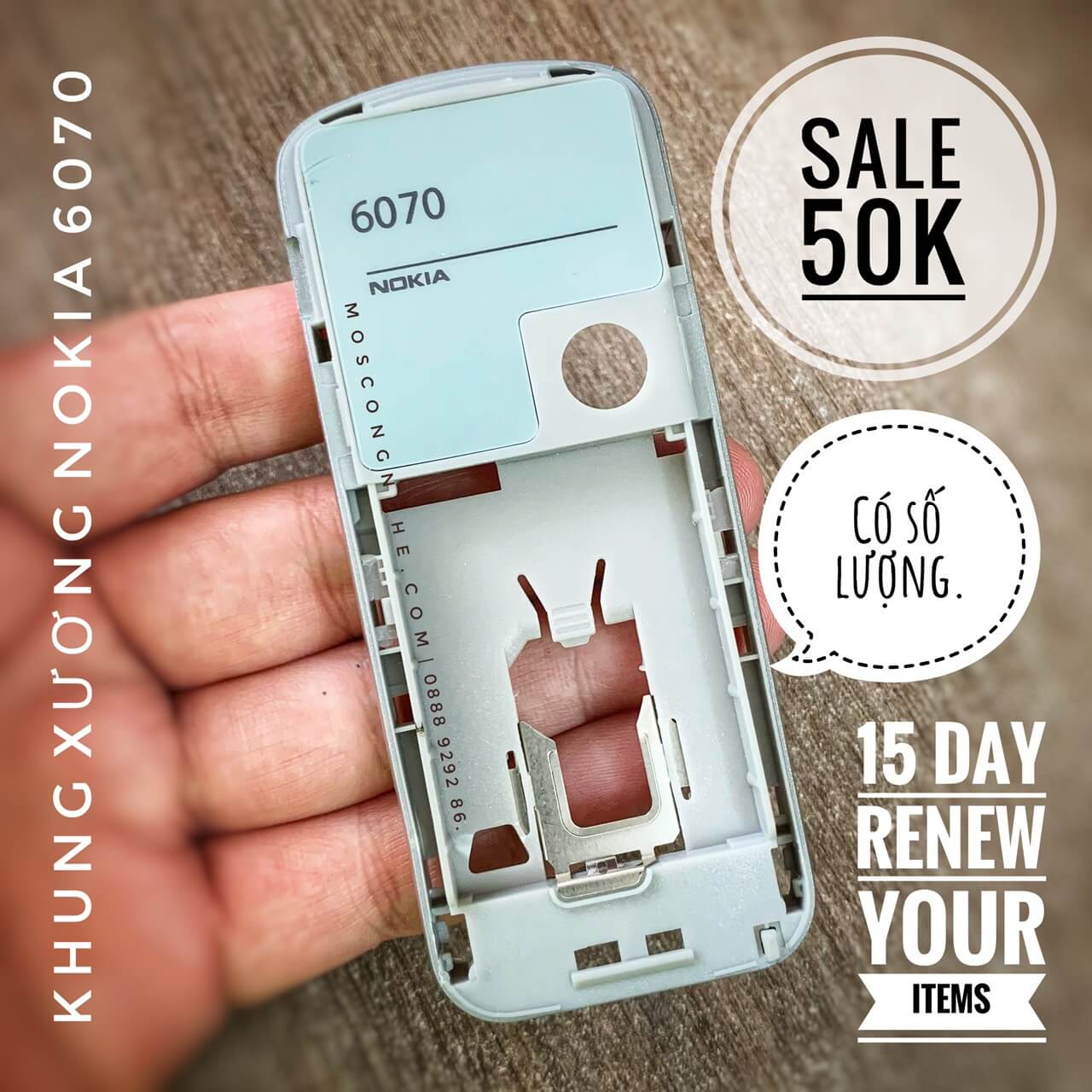 Khung sườn nokia 6070, 5070 | mới, new, xịn | phụ kiện nokia cổ.