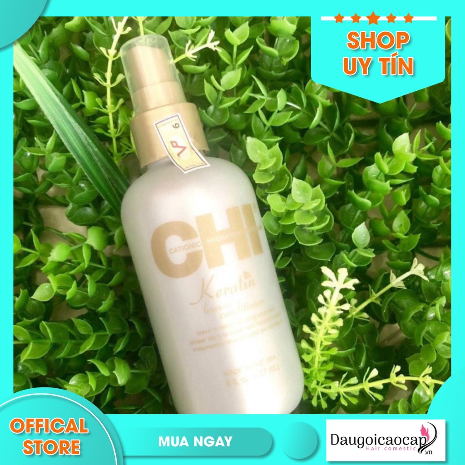 🍂🍂 Xịt dưỡng xả khô CHI Keratin Leave in Conditioner cho tóc khô hư tổn 177ml 🌹