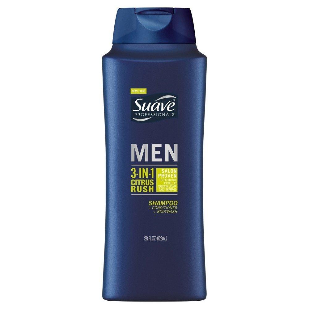 Dầu Gội - Tắm - Xả Suave Men 3 in 1 - 828ML