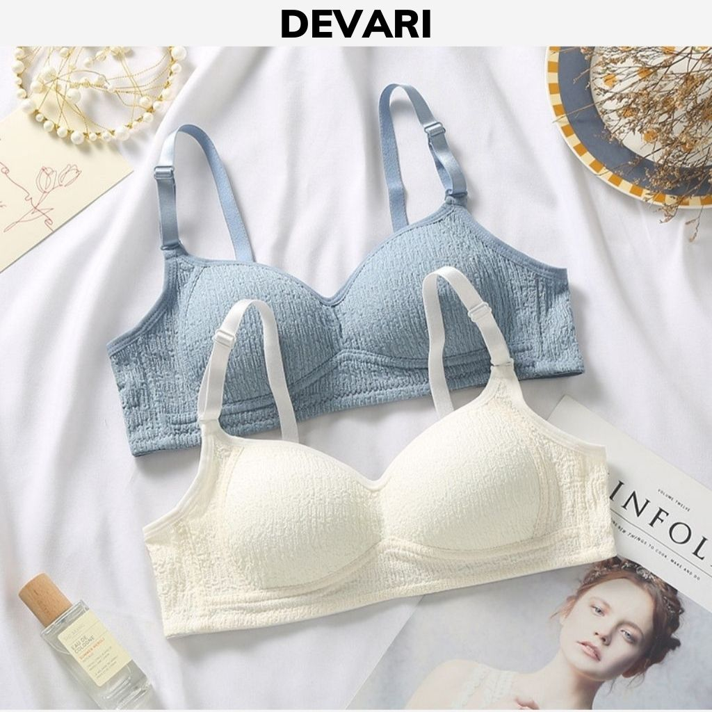 Áo ngực nữ không gọng mút mỏng ôm ngực mềm mại thoáng mát đẹp và dễ thương devari a422