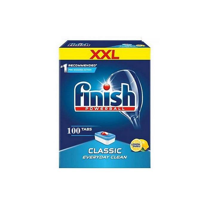 Viên rửa bát Finish Đức hộp 100 ( Muối bóng Bột ) chuyên dùng cho máy rửa bát