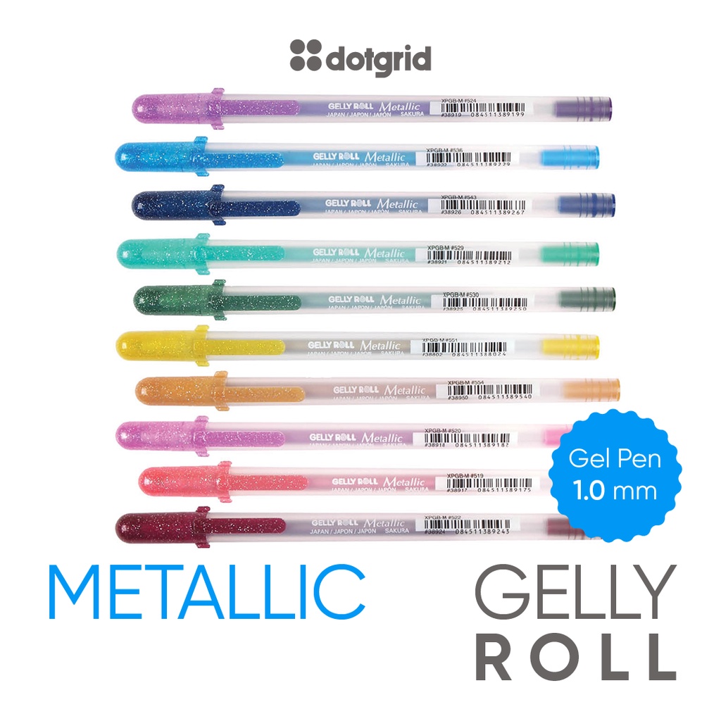 Bút gel Gelly Roll Metallic - 12 màu