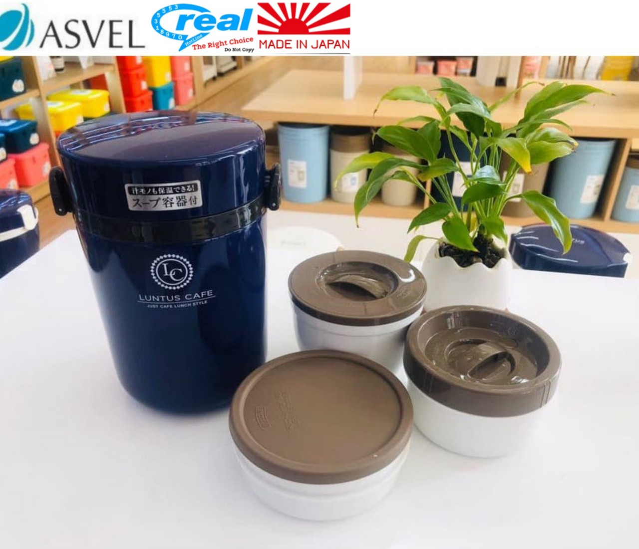 Hộp cơm giữ nhiệt 3 tầng Asvel Nhập Khẩu Nhật bản 700ml, Hộp đựng cơm văn phòng cao cấp , Hộp đựng cơm giữ nhiệt hàng nội địa japan
