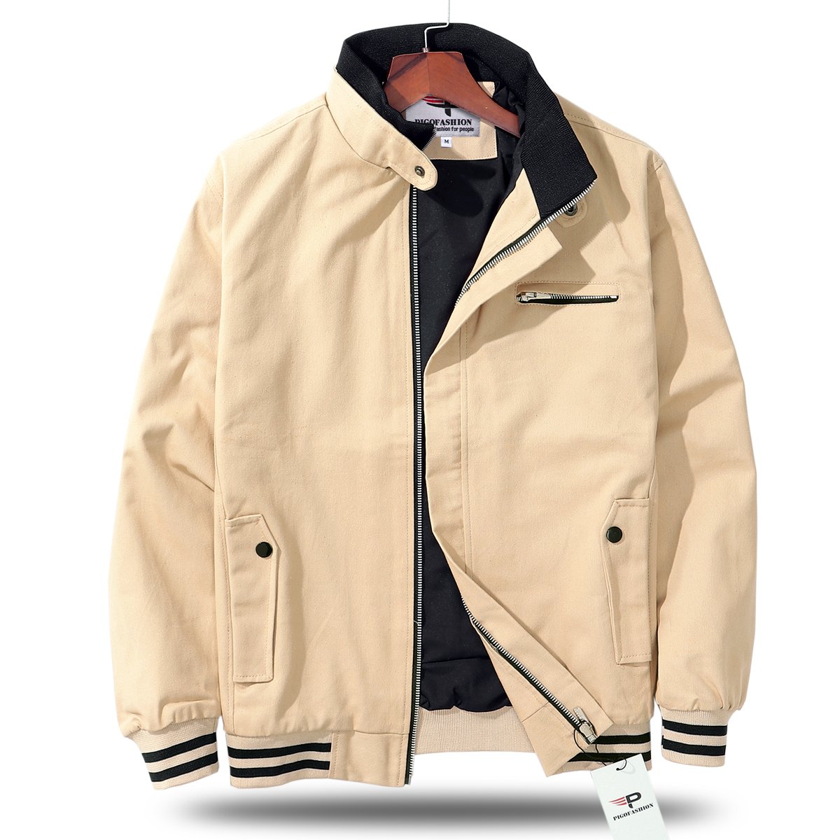 Áo khoác kaki nam bomber Khavi AK68