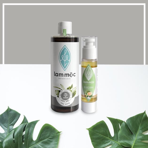 Combo bộ sản phẩm nuôi dưỡng tóc - Lam Mộc