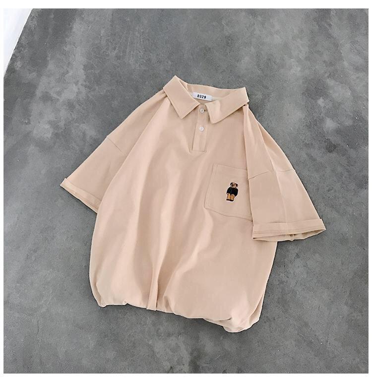 Áo thun unisex form rộng tay lỡ siêu hot nâu fashion
