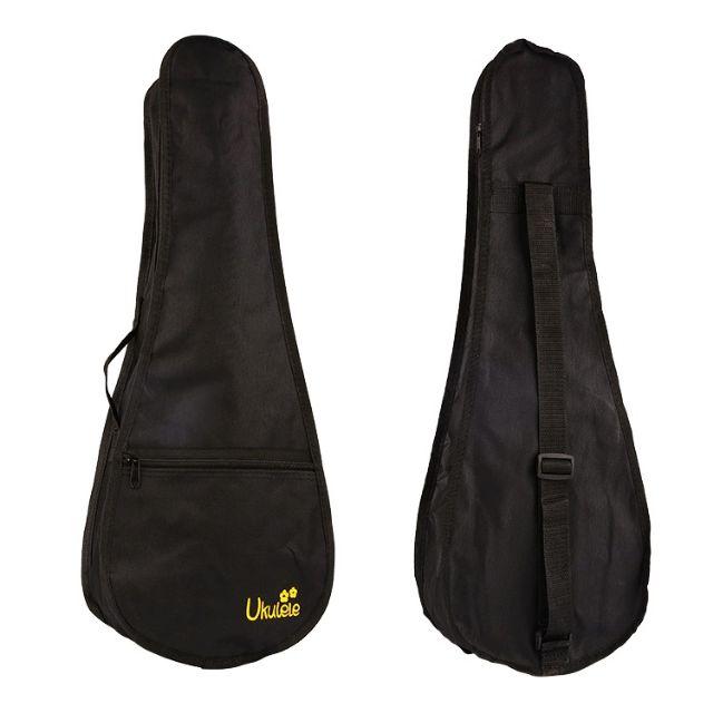 Bao vải đàn Ukulele có túi đường chỉ may chắc chắn tiện lợi hàng có chữ và hoa như ảnh