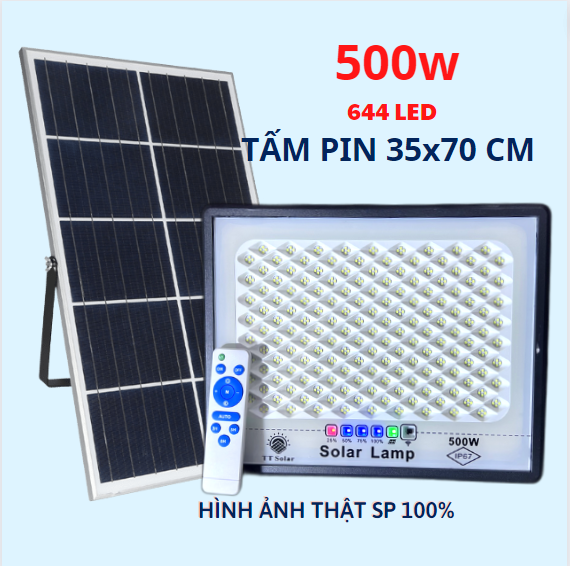 Đèn năng lượng mặt trời đèn led năng lượng mặt trời chống lóa Solar Lamp khung nhôm 50W100W200W300W 500w bảo hành 2 năm.