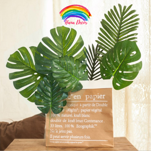 Lá Trang Trí Nhân Tạo Trang Trí Nhà Cửa, Trang Trí Tiệc, Phụ Kiện Decor Chụp Ảnh