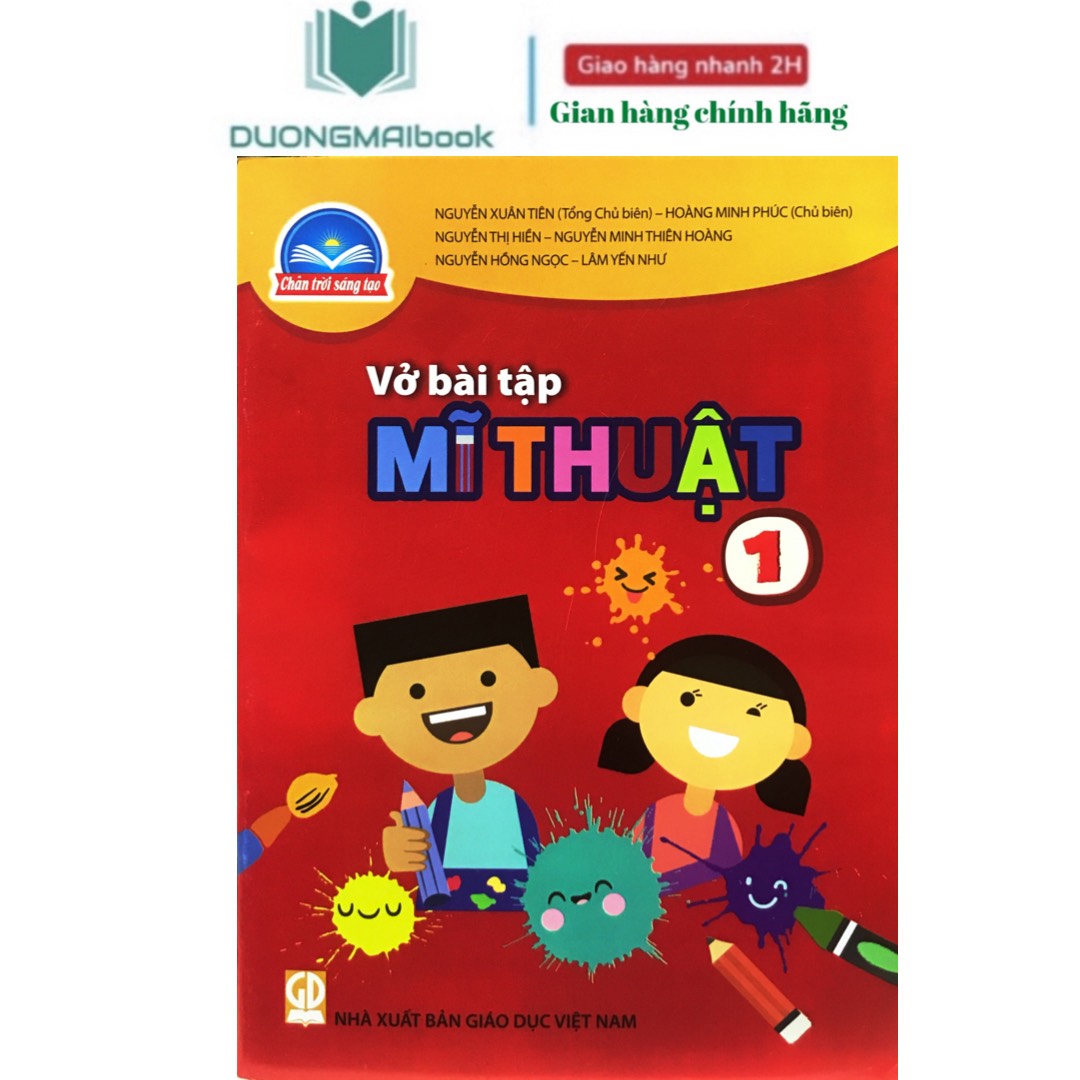 Sách - Vở bài tập Mĩ thuật 1 - Bộ Chân trời sáng tạo - Bán kèm 1 giấy thủ công