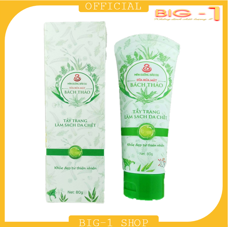 Sữa rửa mặt Bách Thảo tẩy trang làm sạch da ngăn ngừa lão hóa da - 80gr, đa dạng mẫu mã, màu sắc, chất lượng đảm bảo, cam kết hàng đúng mô tả