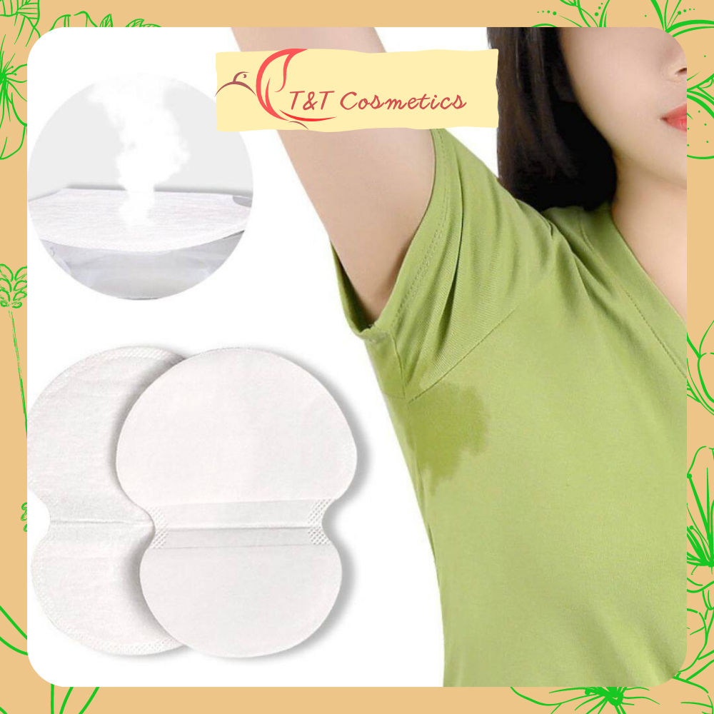 100 miếng hôi nách miếng lót nách chăm sóc mồ hôi mùi hương mồ hôi miếng dán lá chắn thấm hút chất khử mùi