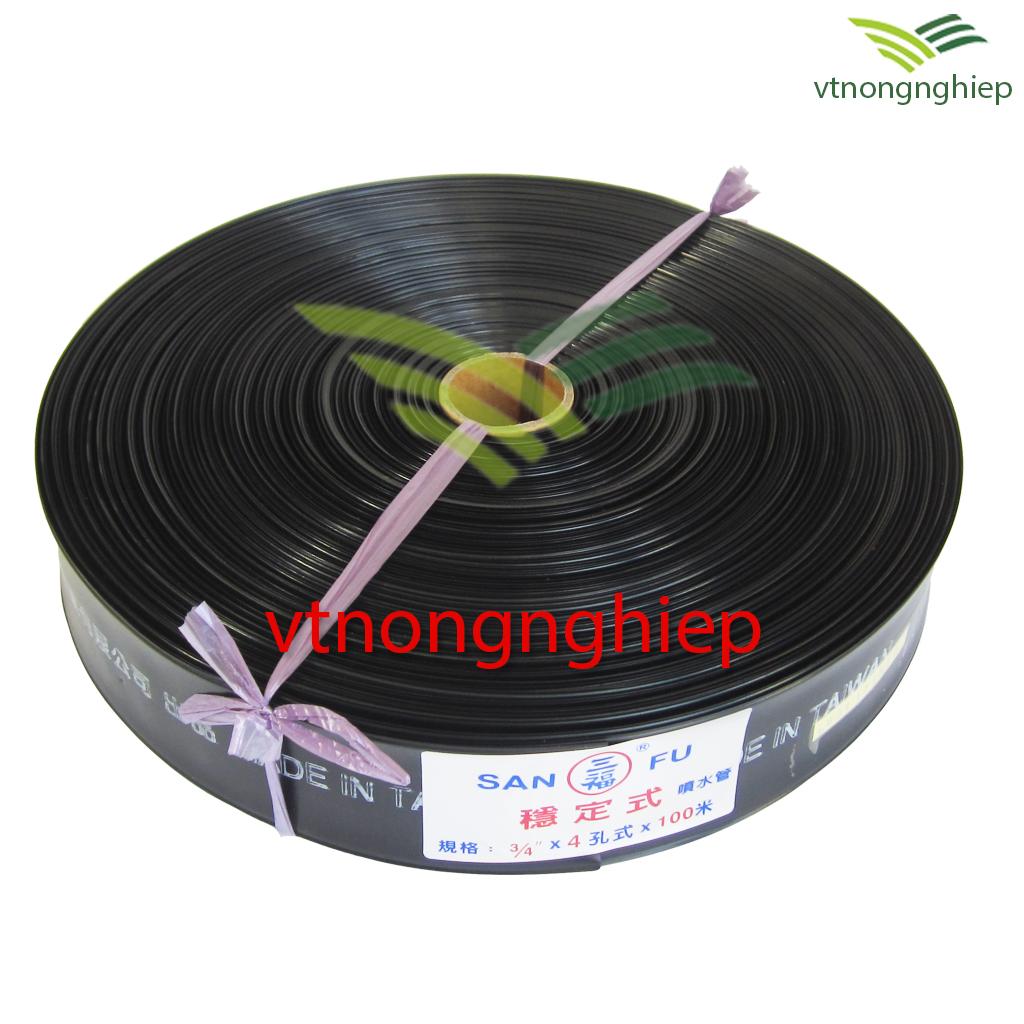Ống tưới phun mưa Sanfu phi 27mm, ống tưới,  đục lỗ sẵn, phun tia qua lỗ phun mưa nhỏ