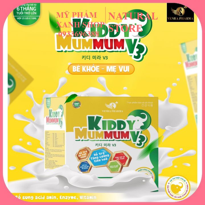 Siro ăn ngon - ngủ khỏe - tăng sức đề kháng kiddy mummum v3