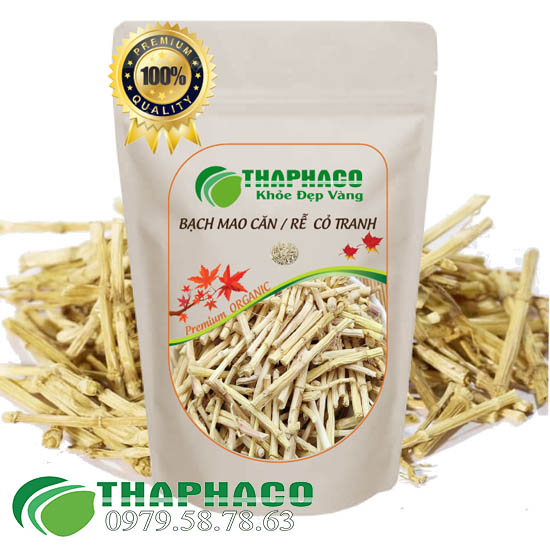 Rễ cỏ tranh/ bạch mao căn sấy khô - hàng sạch chất lượng cao - túi lớn loại 1kg