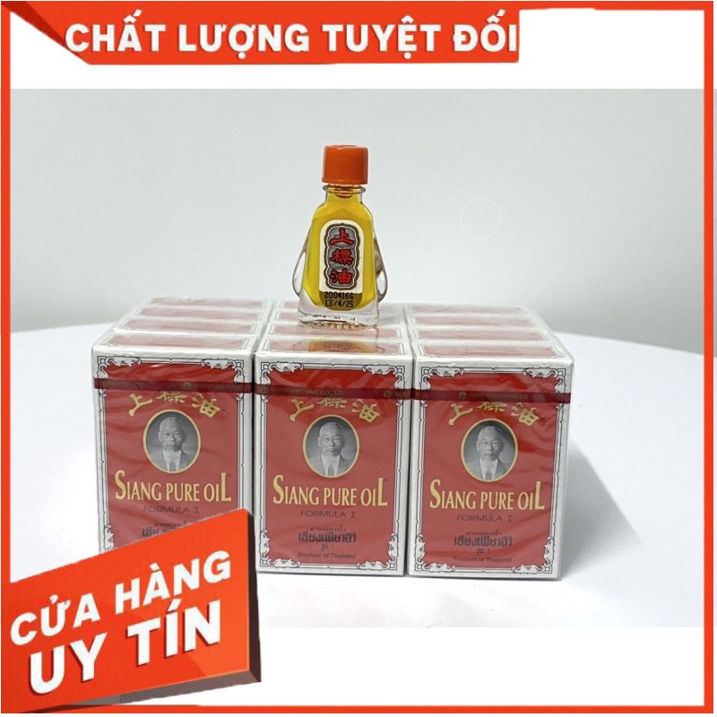 Dầu ông già siang pure 3cc vàng chính hãng thái lan