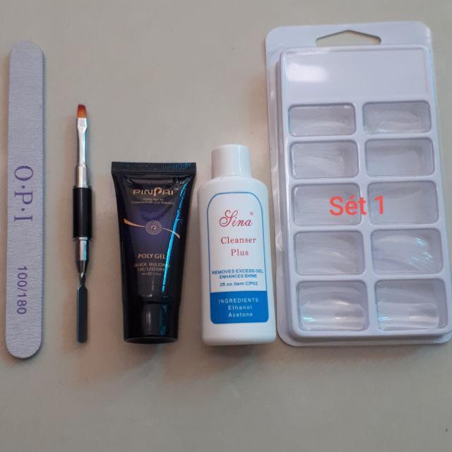 Sét gel gôm chính hãng PinPai chai 30ml chất liệu tuyệt vời chuyên dùng trong nối móng đắp móng up