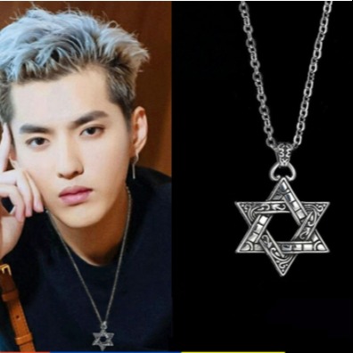 Dây Chuyền nam nữ titan , Vòng Cổ Titan Ngôi Sao Sáu Cánh Cực Chất phù hợp cho cả nam và nữ