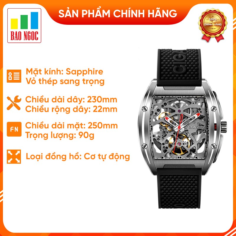 Đồng hồ cơ tự động nam CIGA Z sang trọng dành cho doanh nhân