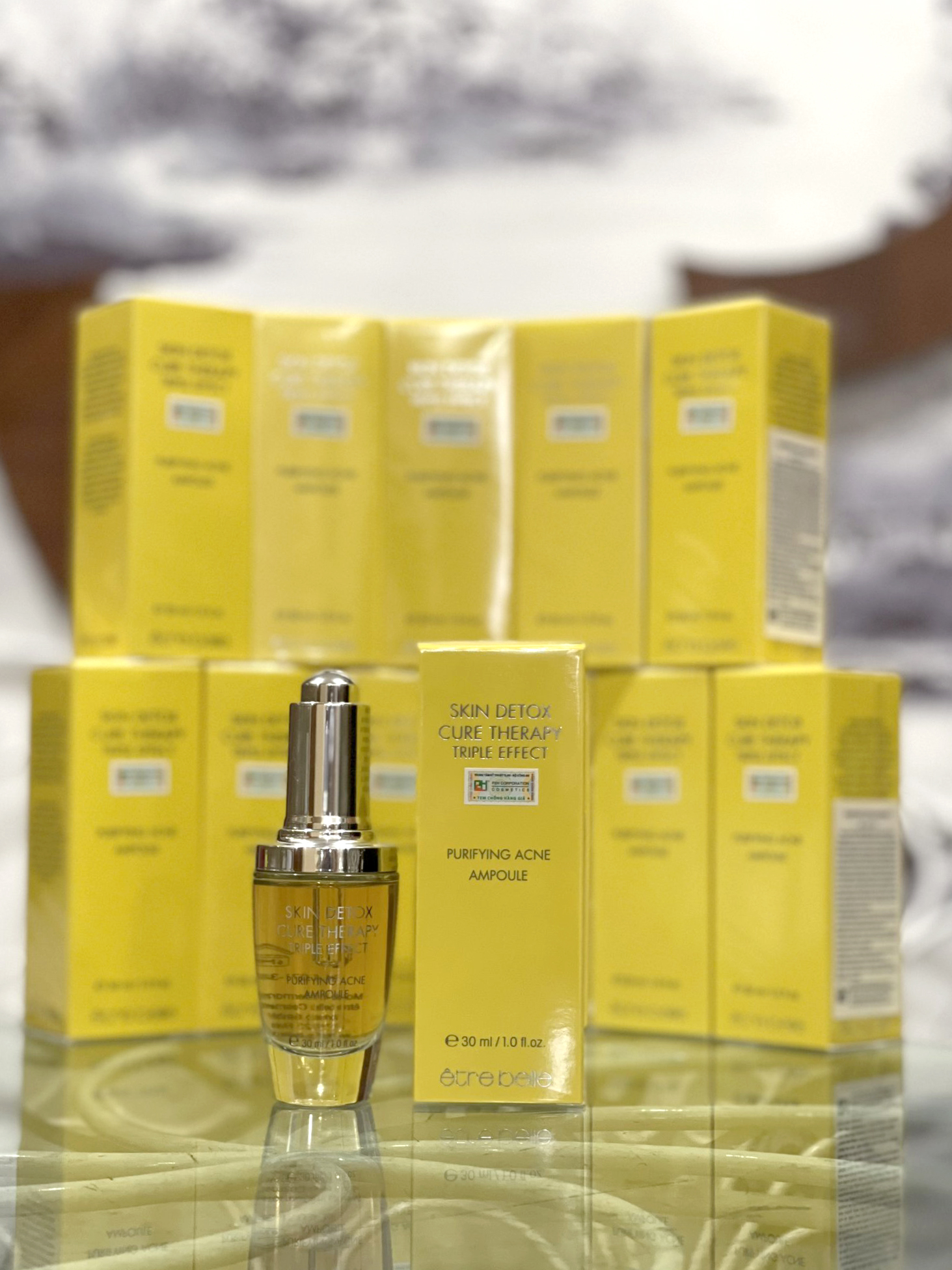 Skin acne ampoule tinh chất cô đặc điều trị da mụn và dầu