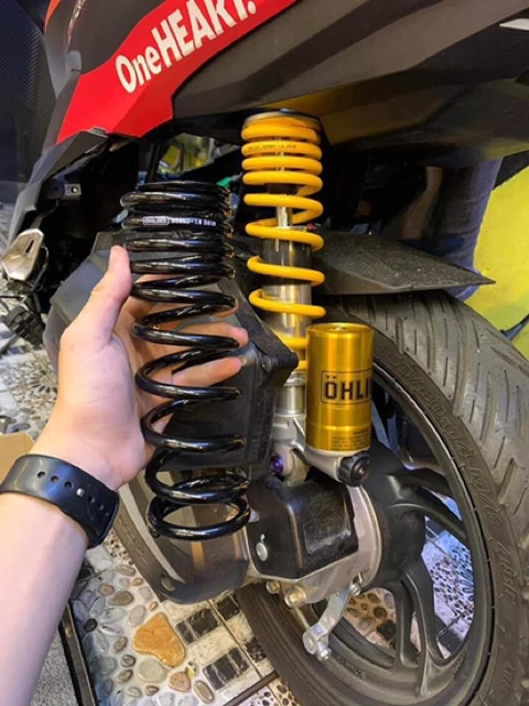 Phuộc Ohlins cho xe Vario 2 lò xo tăng chỉnh thật