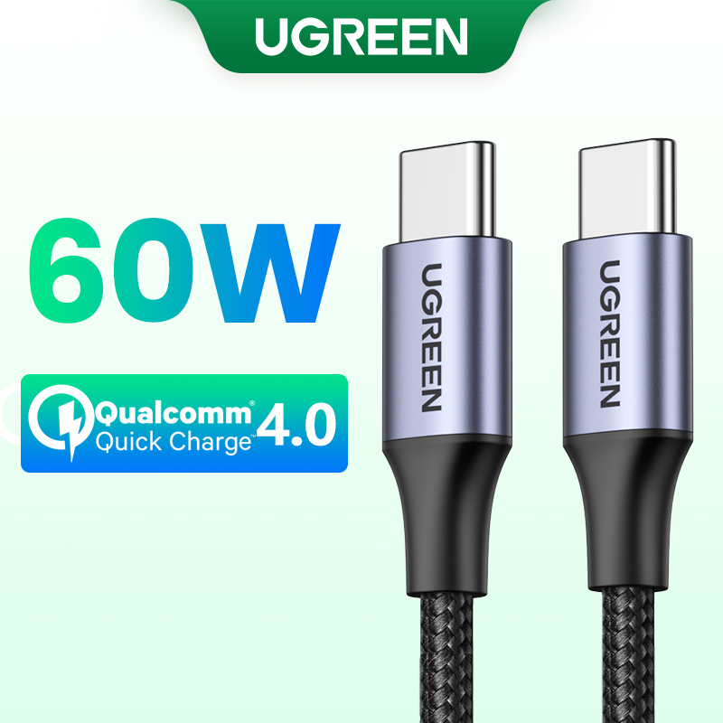 UGREEN Cáp sạc nhanh Type-C PD 60W Cáp sạc USB C sang PPS USB C  Sạc nhanh PD 60W cho for MacBook Pro 2022, iPad Pro 2022, Samsung S23 S22 Xiaomi 11t 12t PS5, Switch Model:50150