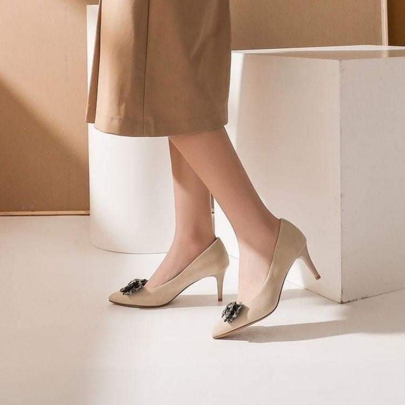 Sandal Dusto Sẵn Nude 35, 36,37,3