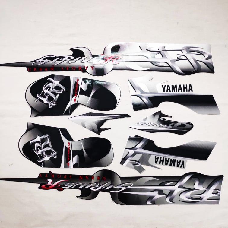 BỘ TEM SIRIUS ĐỜI 2011 TEM ZIN THEO XE TEM 3 LỚP CAO CẤP (MÀU TRẮNG ĐEN)